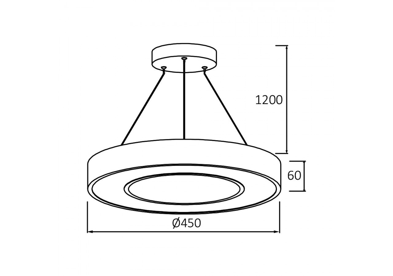 Suspension Blade LED Blanche, 3680 lm - BH16-06180 - Braytron