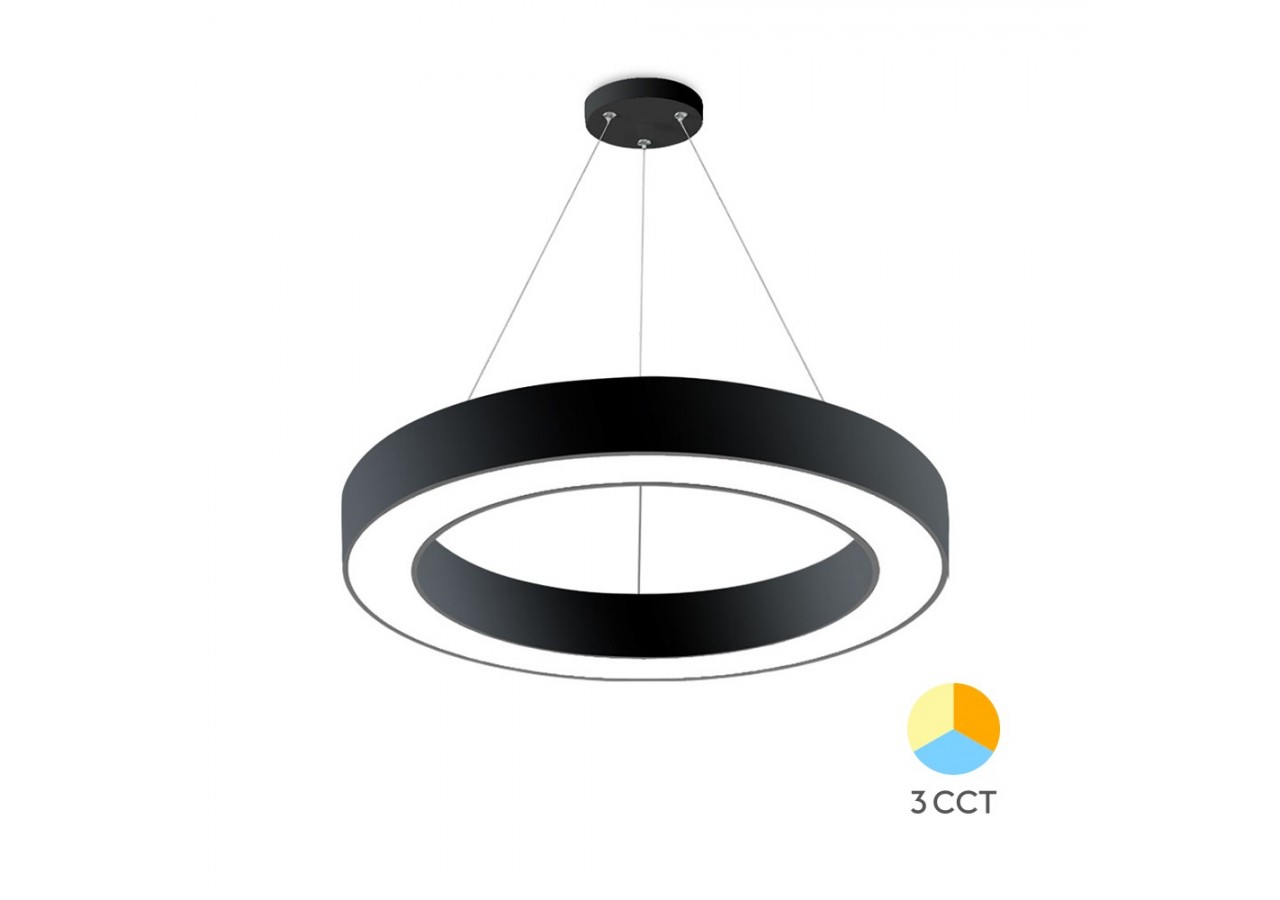 Suspension Blade LED Noire, 3680 lm - BH16-06181 - Braytron