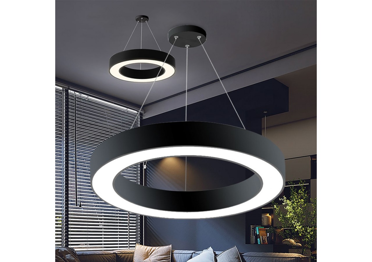 Suspension Blade LED Noire, 3680 lm - BH16-06181 - Braytron