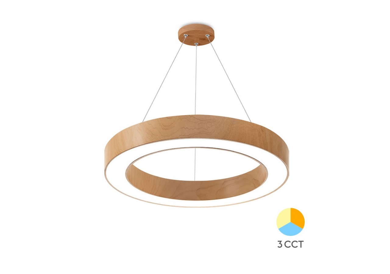 Suspension Blade LED Wooden, 3680 lm - BH16-06187 - Braytron