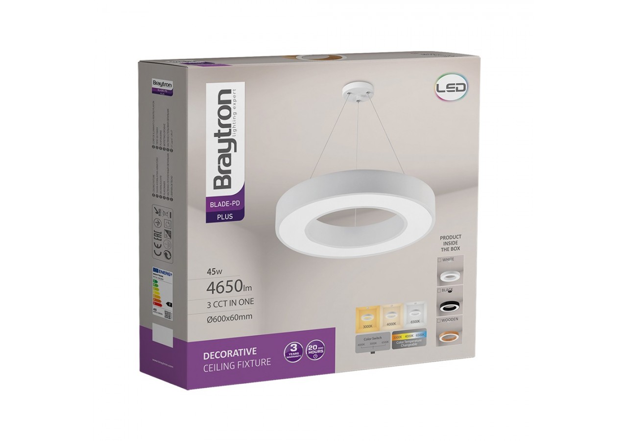 Suspension Blade LED Blanche, 4650 lm - BH16-06280 - Braytron