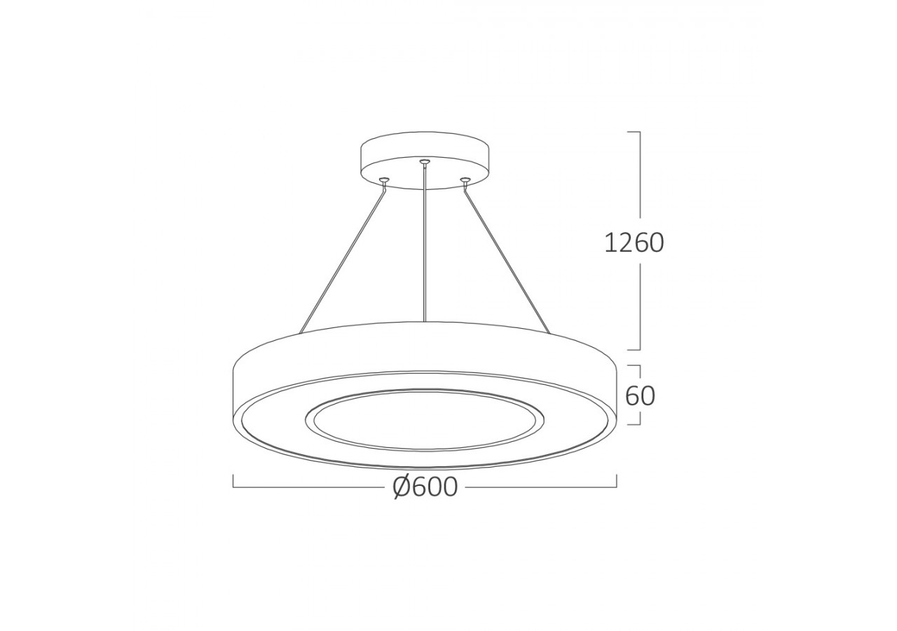 Suspension Blade LED Wooden, 4650 lm - BH16-06287 - Braytron