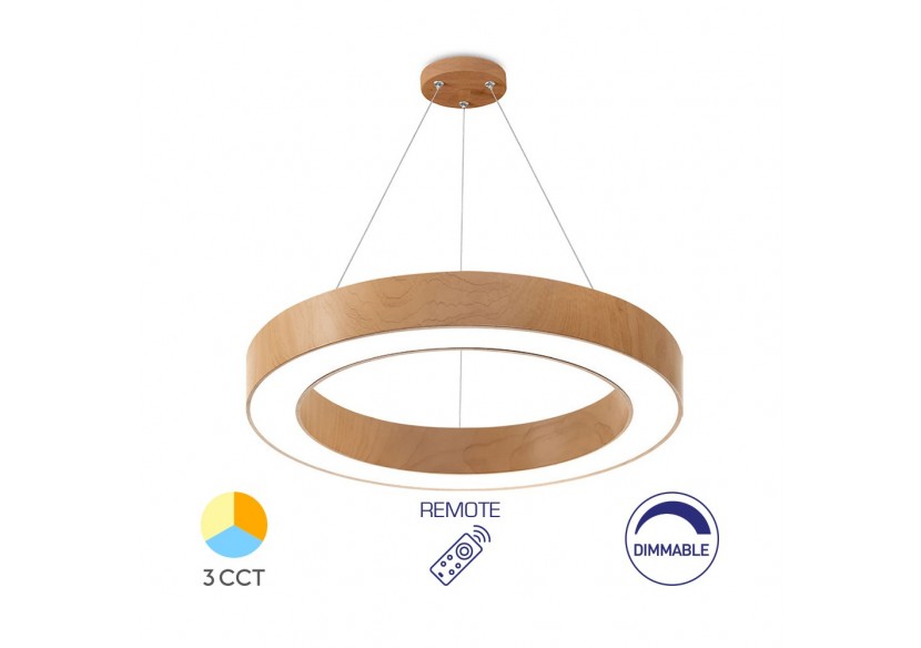 Suspension Blade LED 450mm Wooden, 4650 lm - BH16-06297 - Braytron