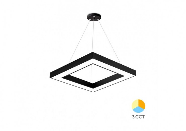 Suspension Blade LED 450mm Noire, 3680 lm - BH16-07181 - Braytron