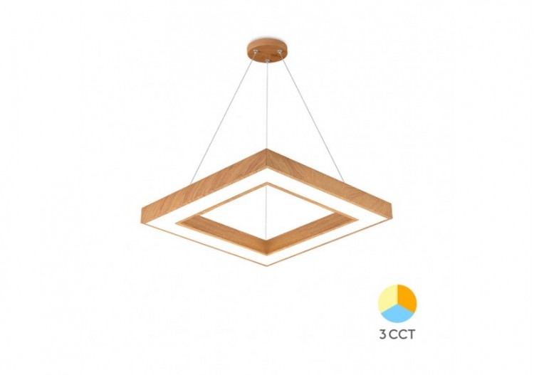 Suspension Blade LED 450mm Wooden, 3680 lm - BH16-07187 - Braytron