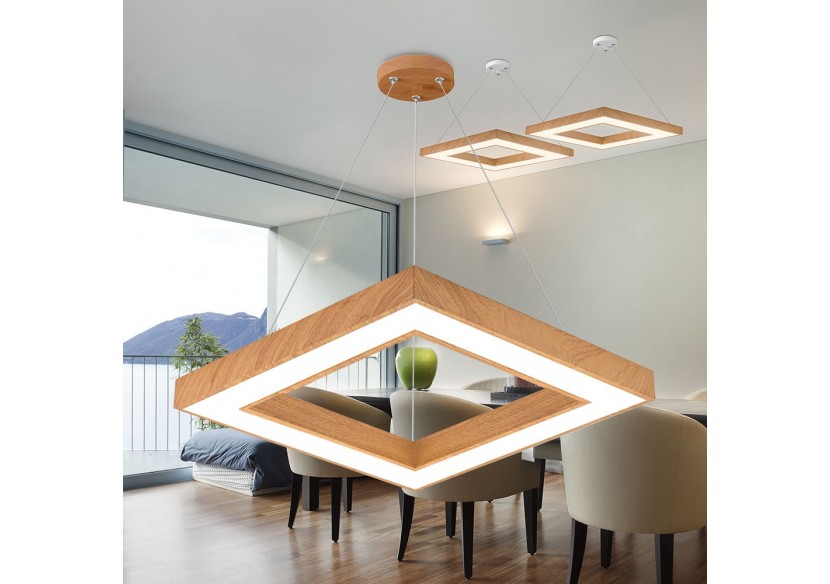 Suspension Blade LED 450mm Wooden, 3680 lm - BH16-07187 - Braytron