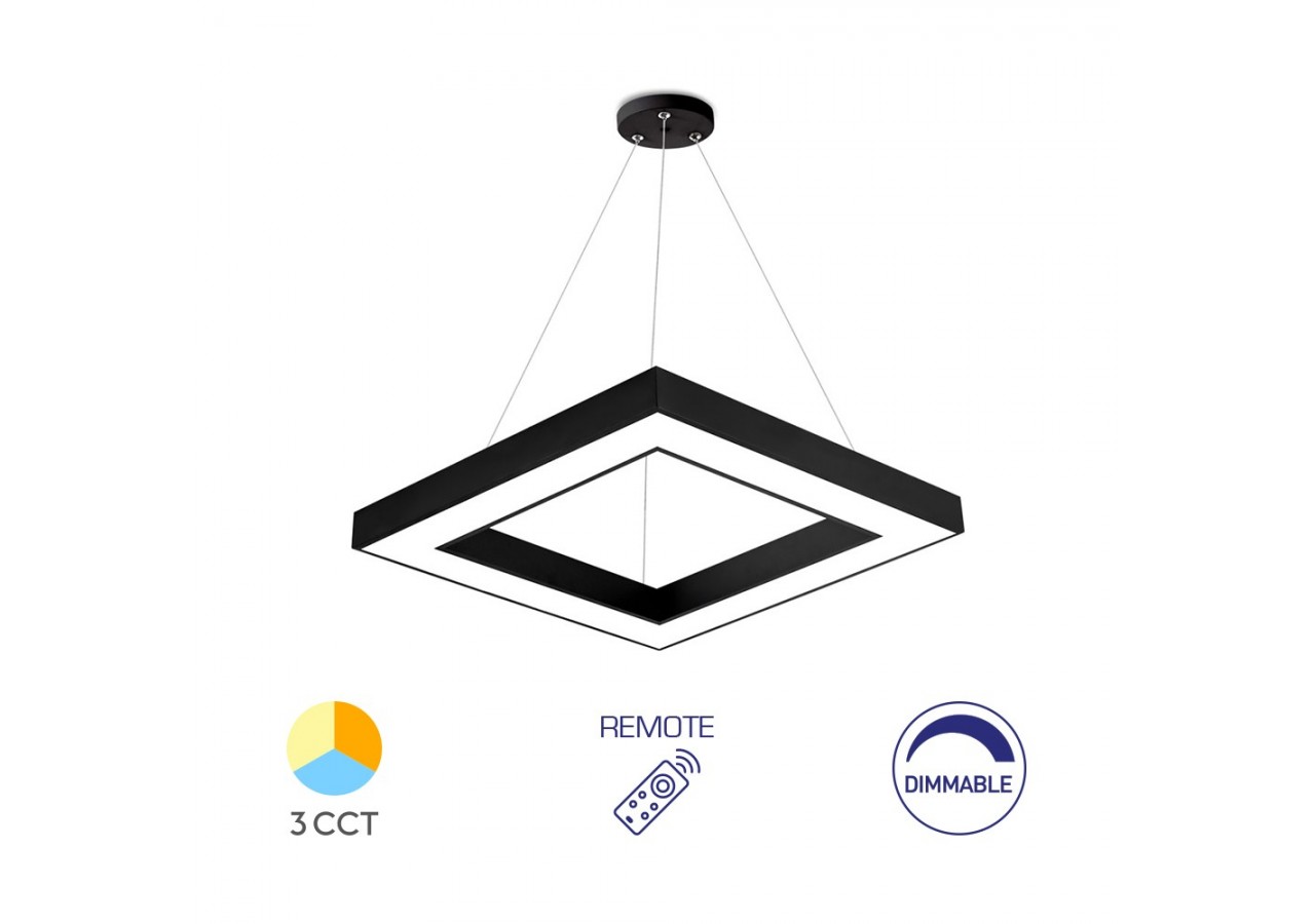 Suspension Blade LED 600mm Noire, 4650 lm - BH16-07291 - Braytron