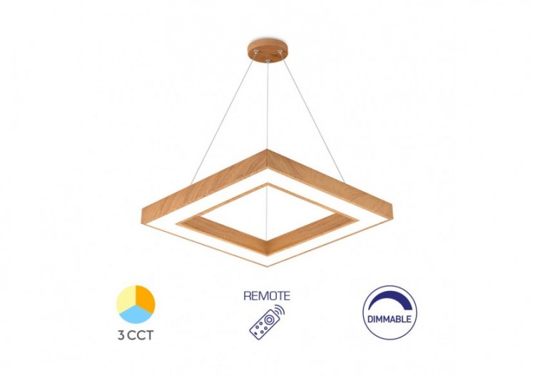 Suspension Blade LED 600mm Wooden, 4650 lm - BH16-07297 - Braytron
