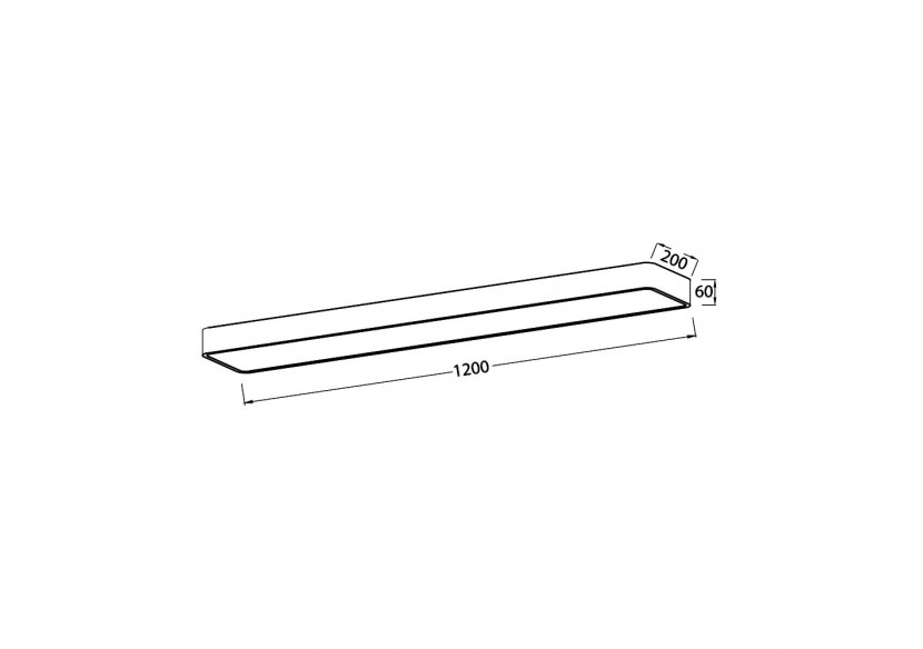 Plafonnier Blade LED 1200mm Wooden, 4650 lm - BH16-08287 - Braytron