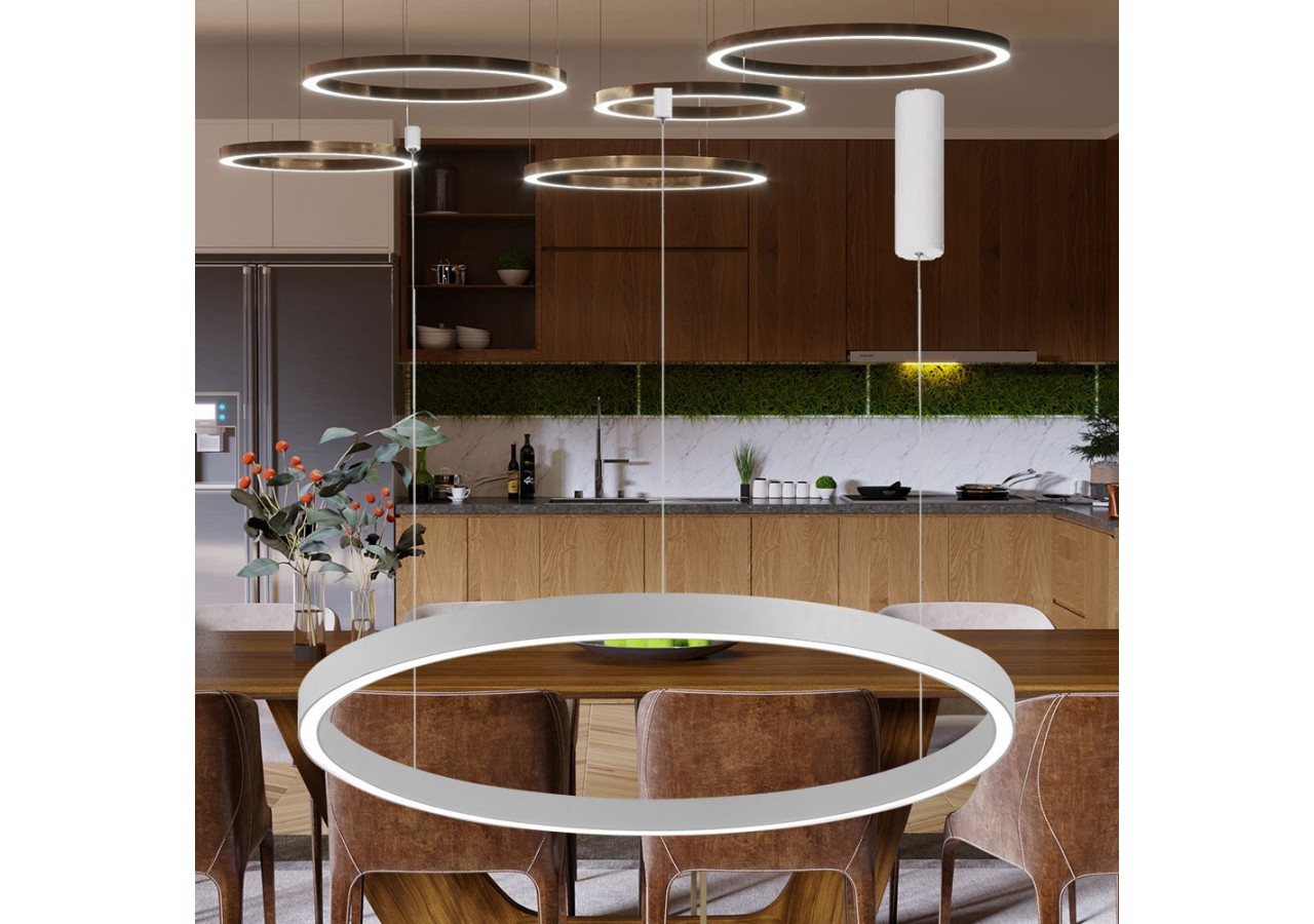 Suspension Lina LED Blanche, 3500 lm - BH16-09180 - Braytron