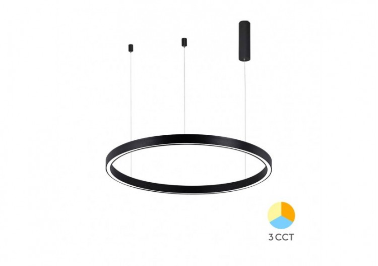 Suspension Lina LED Noire, 3500 lm - BH16-09181 - Braytron