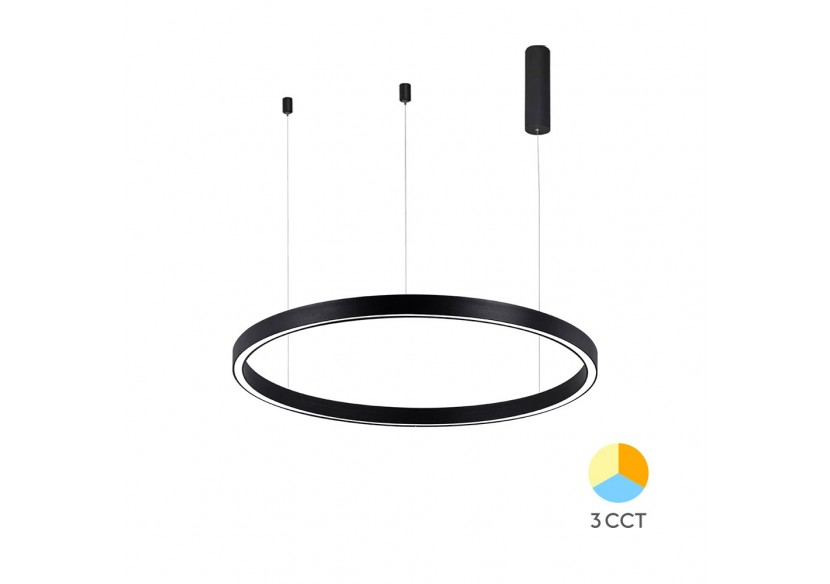 Suspension Lina LED Noire, 3500 lm - BH16-09181 - Braytron