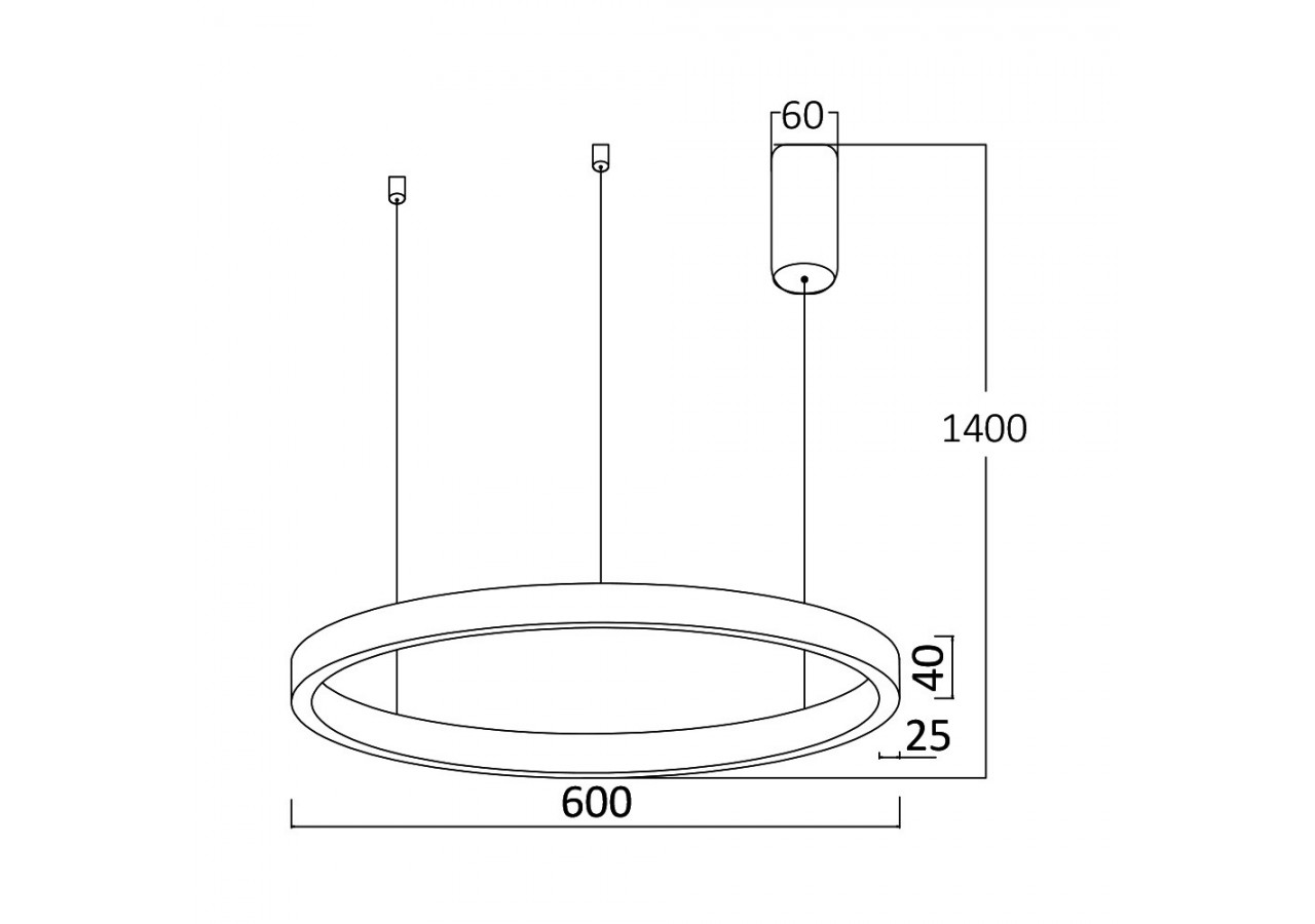 Suspension Lina LED Or, 3500 lm - BH16-09186 - Braytron