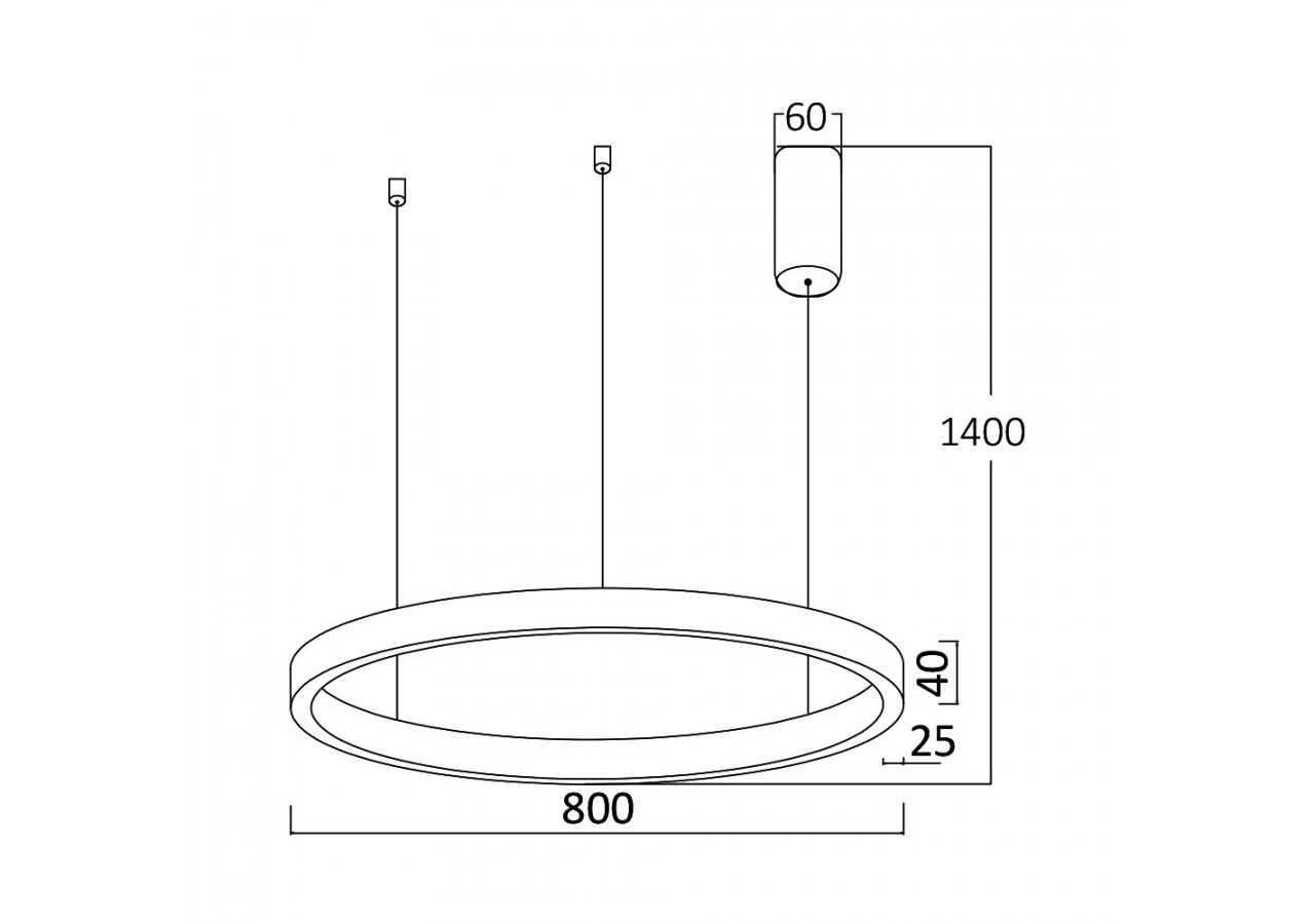 Suspension Lina LED Blanche, 4520 lm - BH16-09280 - Braytron