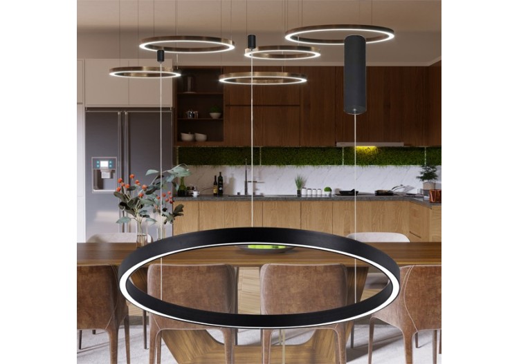 Suspension Lina LED Noire, 4520 lm - BH16-09281 - Braytron 2