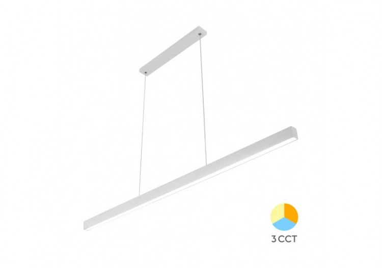 Luminaire linéaire Lina LED 1200mm Blanc, 3000 lm - BH16-09980 - Braytron