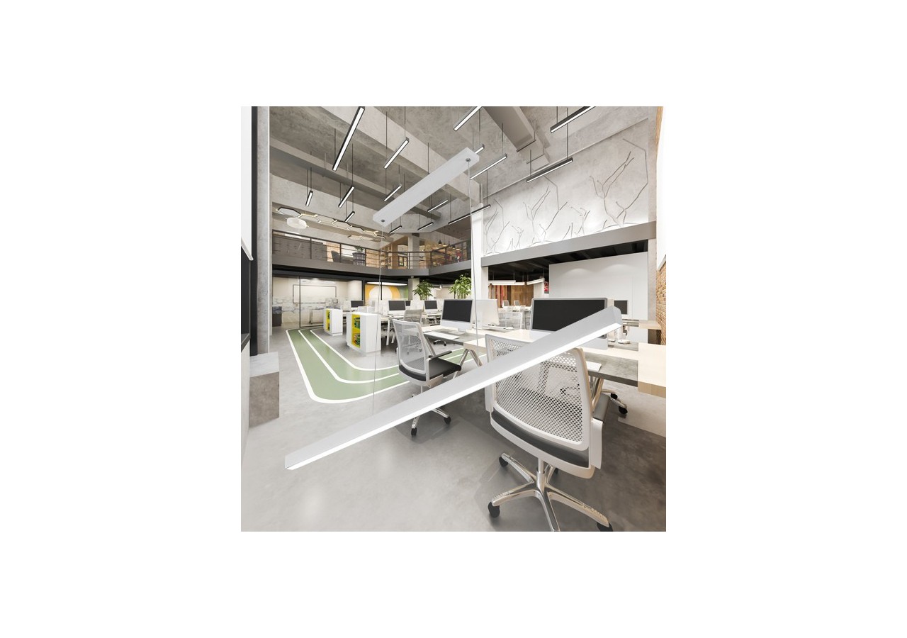 Luminaire linéaire Lina LED 1200mm Blanc, 3000 lm - BH16-09980 - Braytron