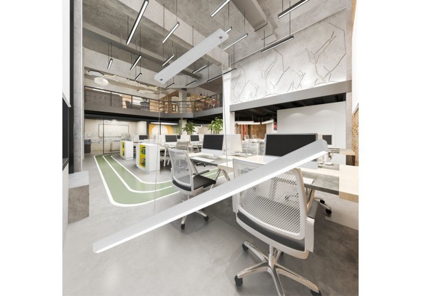 Luminaire linéaire Lina LED 1200mm Blanc, 3000 lm - BH16-09980 - Braytron