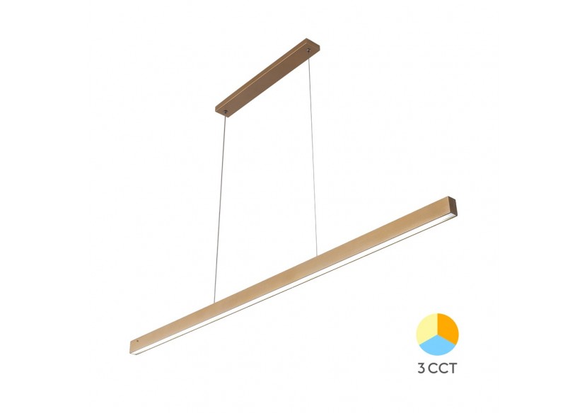 Luminaire linéaire Lina LED 1200mm Or, 3000 lm - BH16-09986 - Braytron