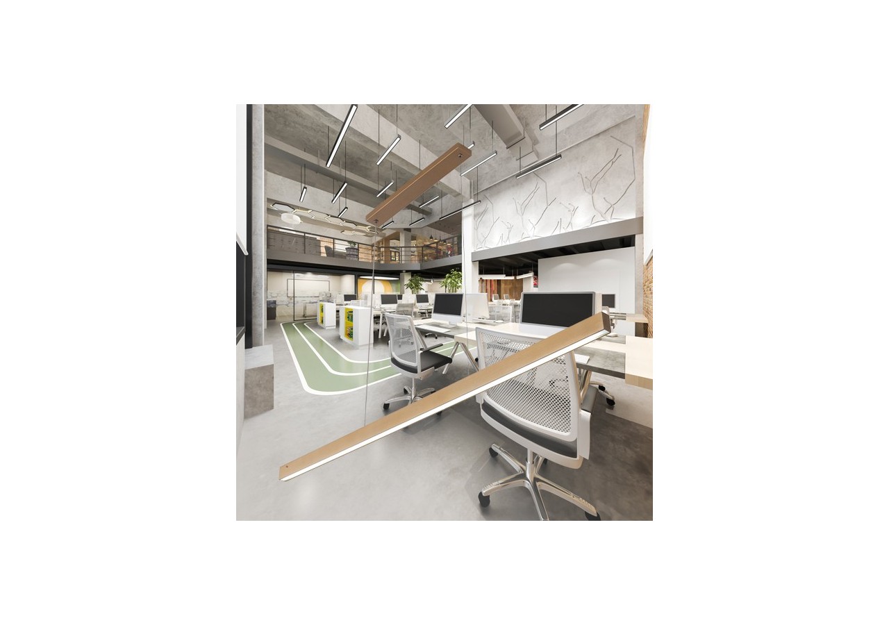 Luminaire linéaire Lina LED 1200mm Or, 3000 lm - BH16-09986 - Braytron