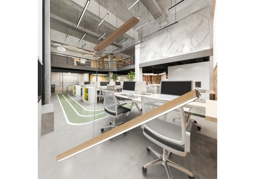 Luminaire linéaire Lina LED 1200mm Or, 3000 lm - BH16-09986 - Braytron