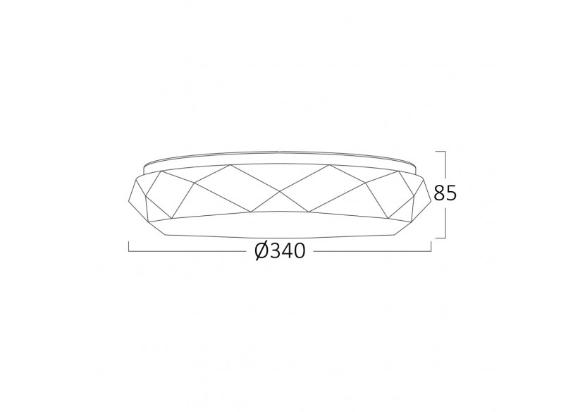 Plafonnier Jade LED Blanc, 2450 lm - BH16-20380 - Braytron