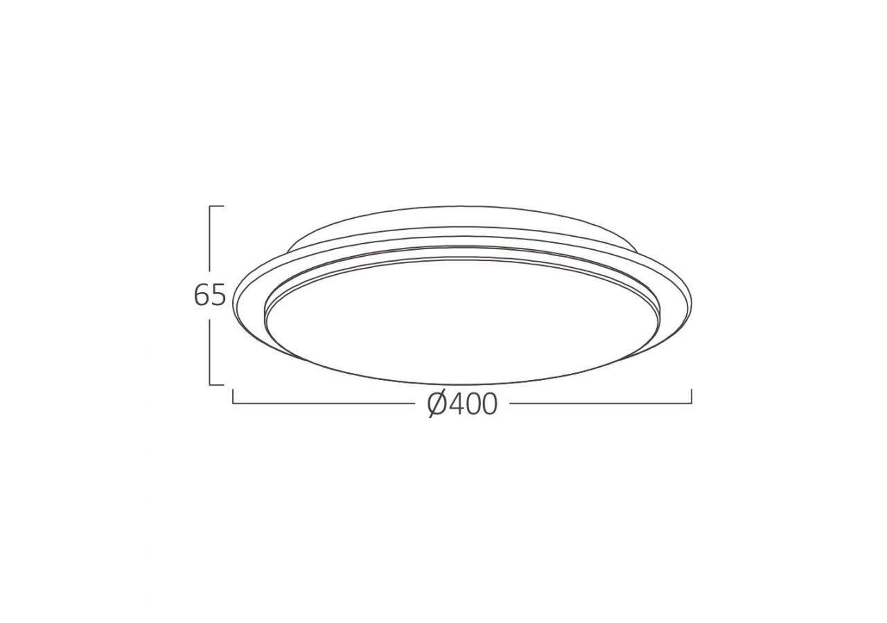 Plafonnier Jade LED Blanc, 2450 lm - BH16-20680 - Braytron