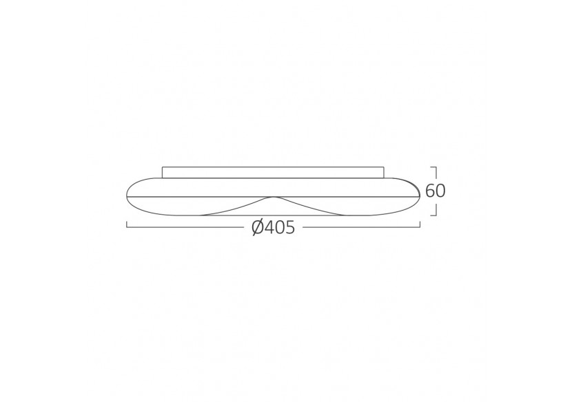 Plafonnier Jade LED Blanc, 3550 lm - BH16-21180 - Braytron