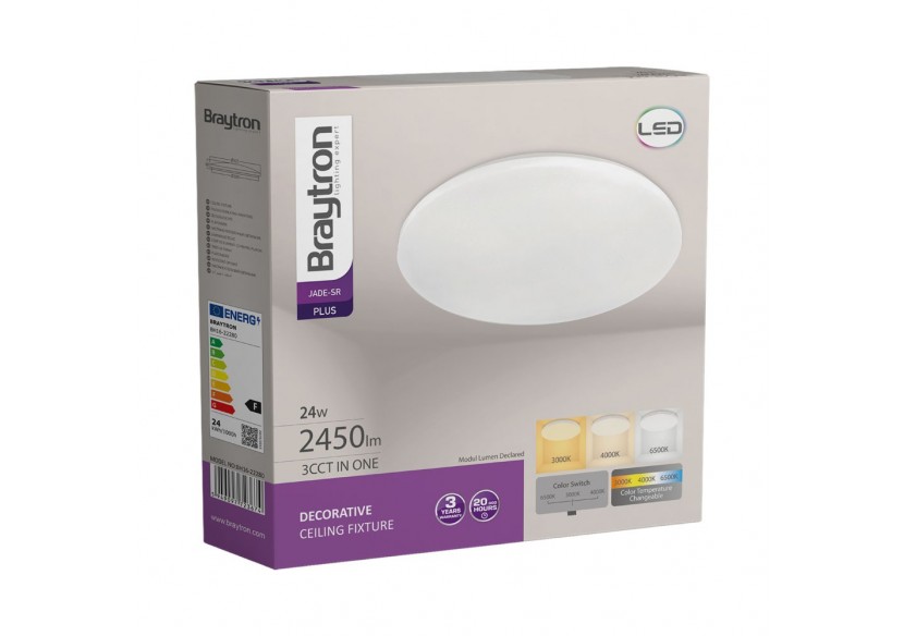 Plafonnier Jade LED Blanc, 2450 lm - BH16-22280 - Braytron