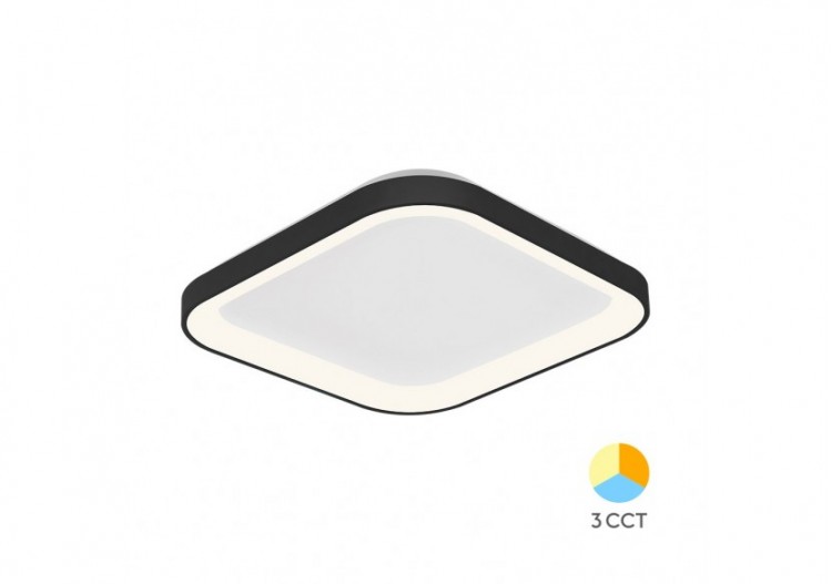 Plafonnier Bella LED 480mm Noir, 4260 lm - BH17-00781 - Braytron