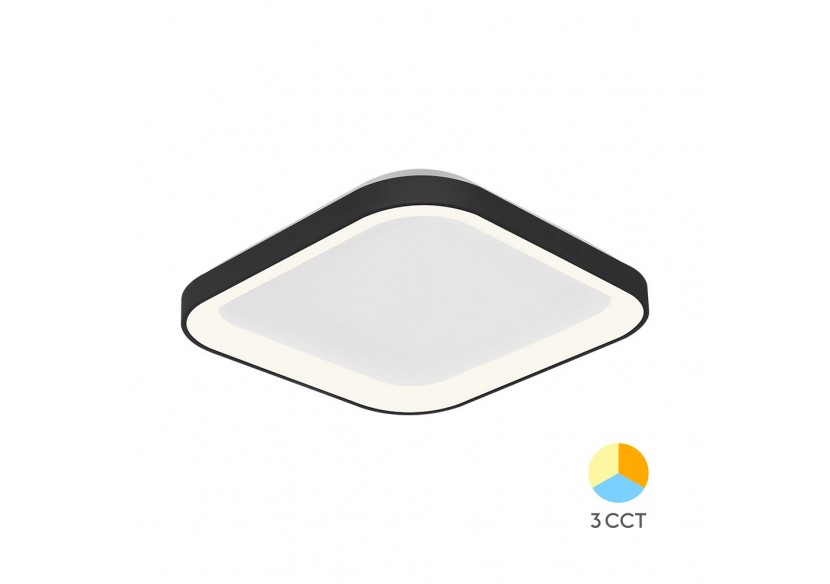 Plafonnier Bella LED 480mm Noir, 4260 lm - BH17-00781 - Braytron