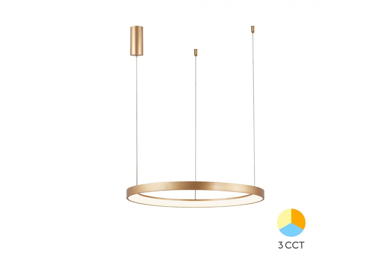 Suspension Bella LED 480mm Or, 5200 lm - BH17-01386 - Braytron