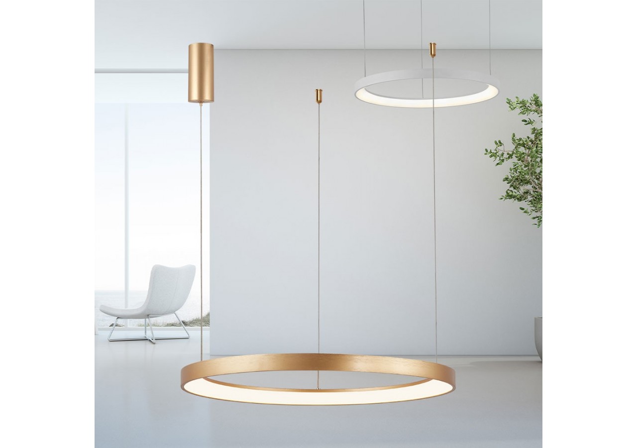 Suspension Bella LED 480mm Or, 5200 lm - BH17-01386 - Braytron