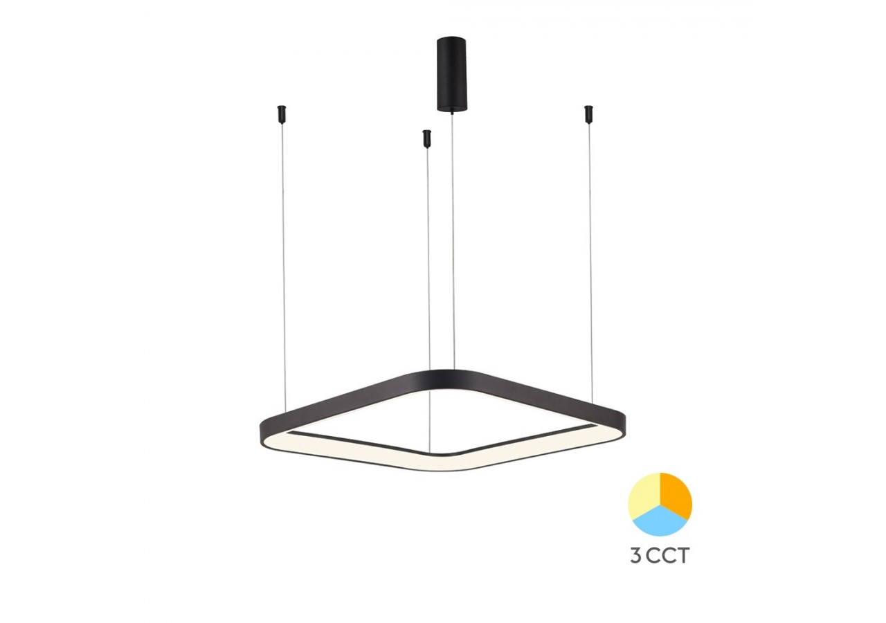 Suspension Bella LED 480mm Noire, 4260 lm - BH17-01781 - Braytron