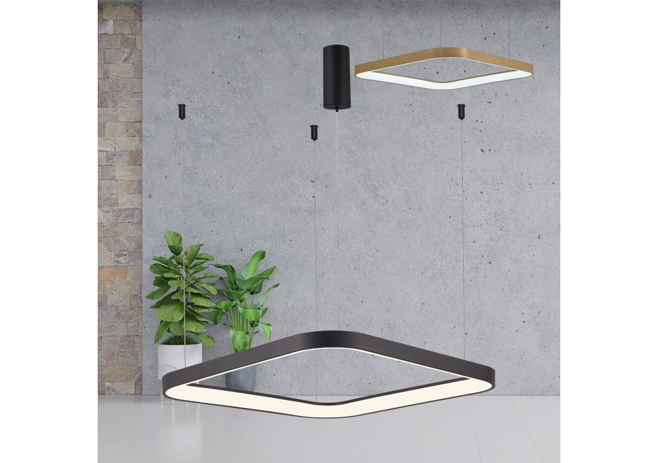 Suspension Bella LED 480mm Noire, 4260 lm - BH17-01781 - Braytron