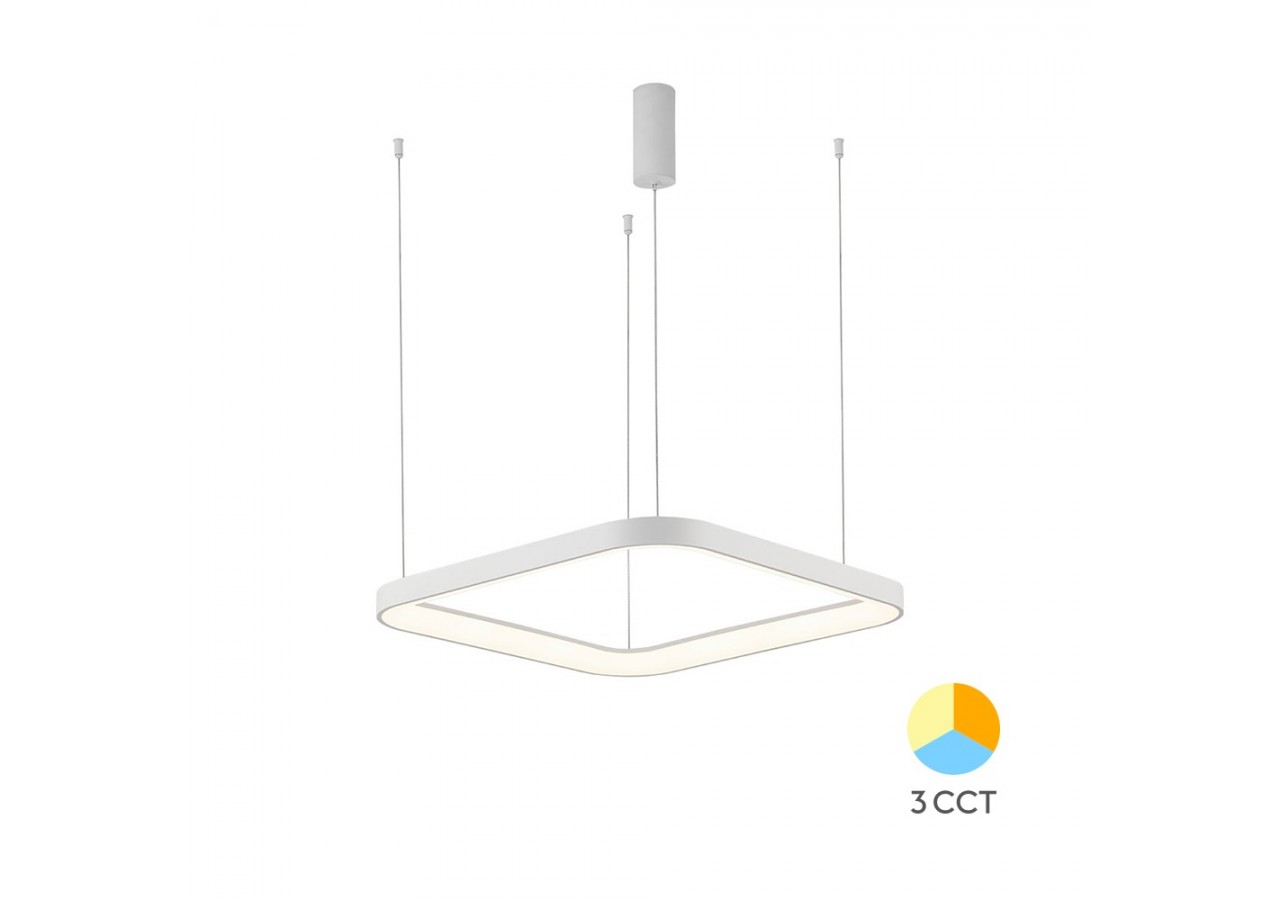 Suspension Bella LED 580mm Blanche, 5200 lm - BH17-01980 - Braytron