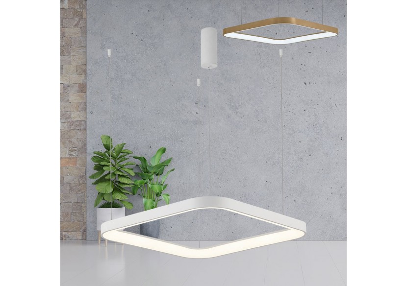 Suspension Bella LED 580mm Blanche, 5200 lm - BH17-01980 - Braytron