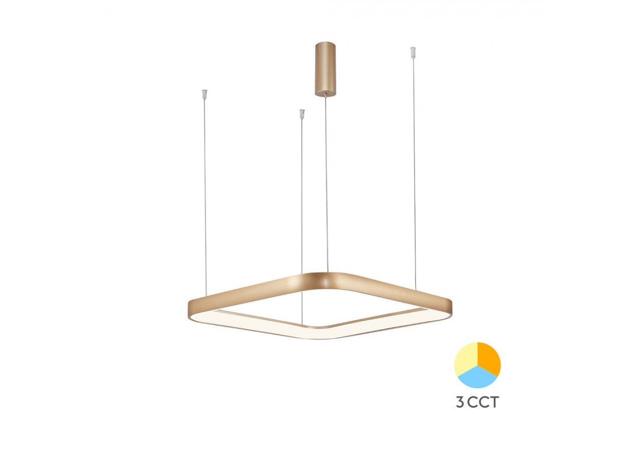 Suspension Bella LED 580mm Or, 5200 lm - BH17-01986 - Braytron