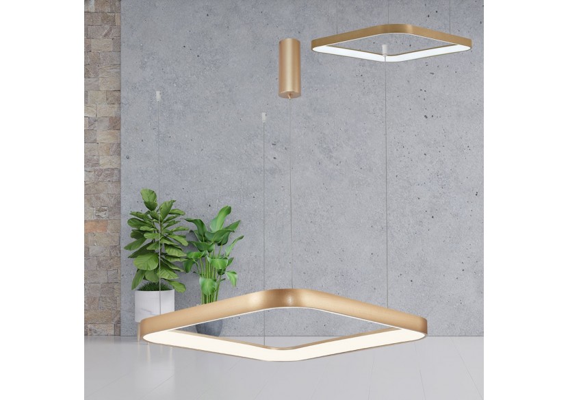 Suspension Bella LED 580mm Or, 5200 lm - BH17-01986 - Braytron