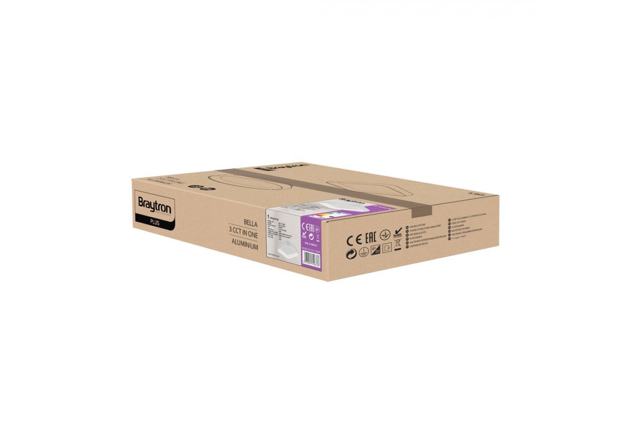 Plafonnier Bella LED 480mm Blanche, 4260 lm - BH17-02880 - Braytron