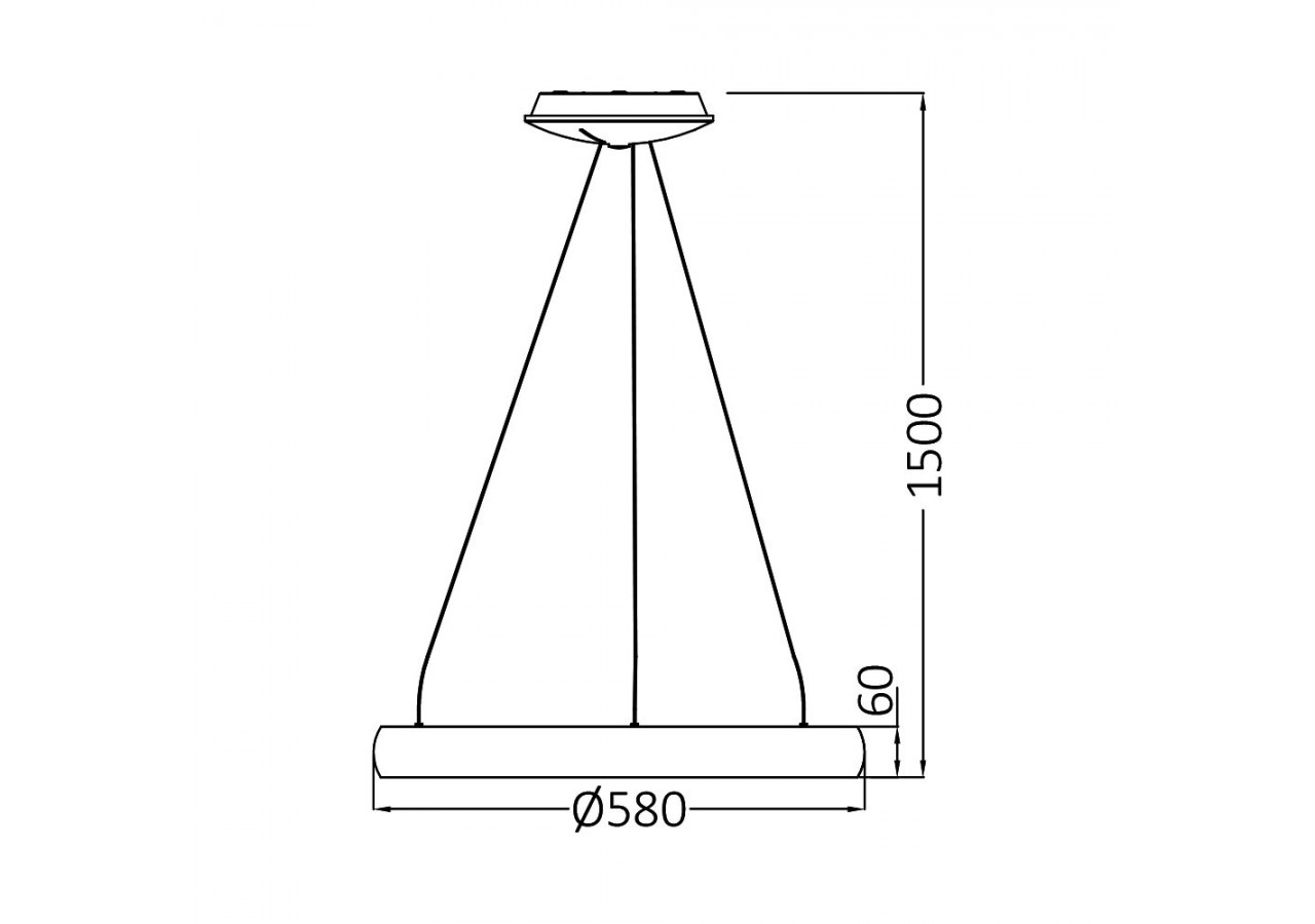 Suspension Bella LED Blanche, 5200 lm - BH17-03480 - Braytron