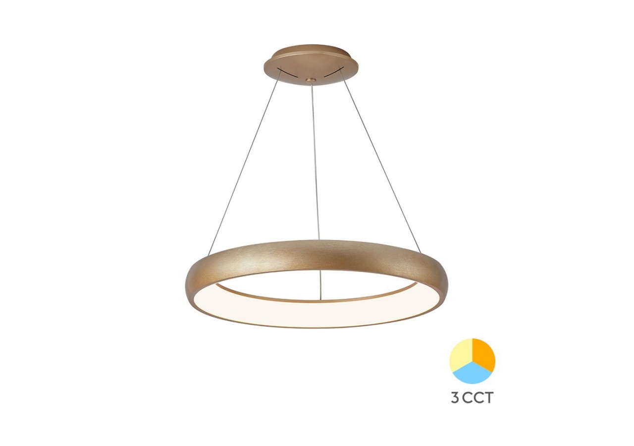 Suspension Bella LED 580mm Or, 5200 lm - BH17-03486 - Braytron