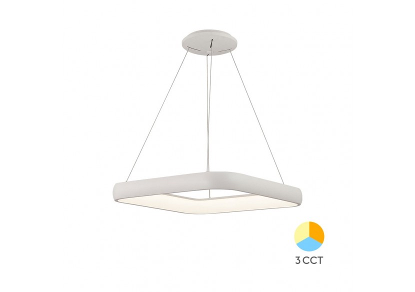 Suspension Bella LED 580mm Blanche, 5200 lm - BH17-03980 - Braytron