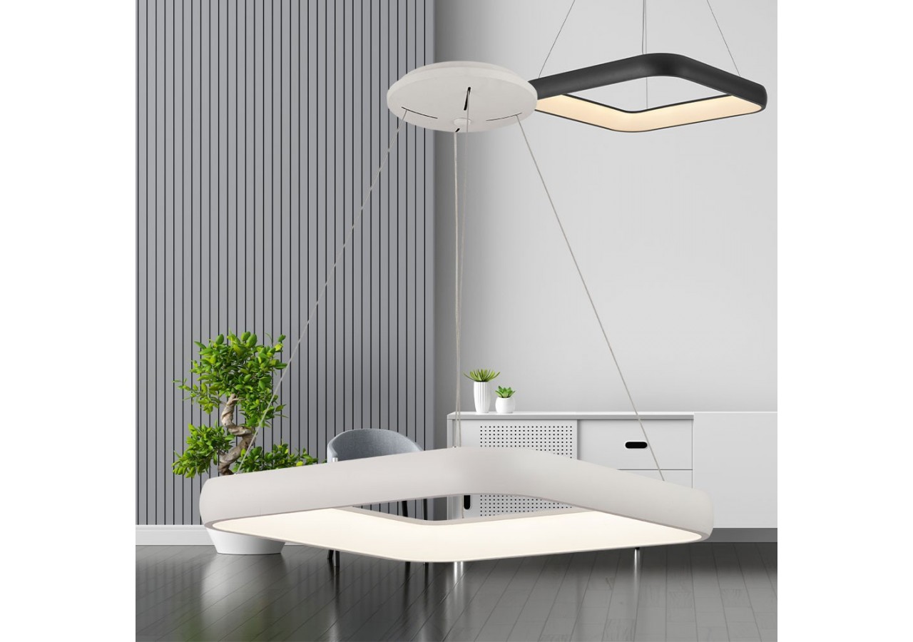 Suspension Bella LED 580mm Blanche, 5200 lm - BH17-03980 - Braytron