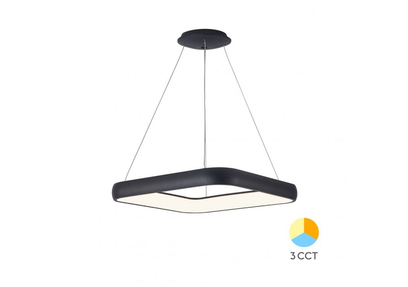 Suspension Bella LED 580mm Noire, 5200 lm - BH17-03981 - Braytron