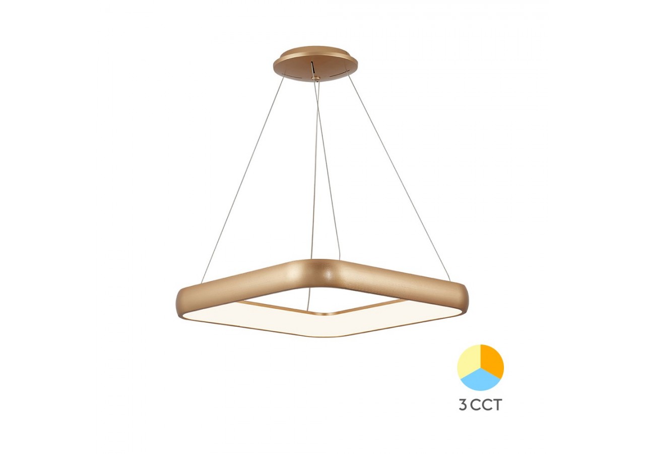 Suspension Bella LED 580mm Or, 5200 lm - BH17-03986 - Braytron