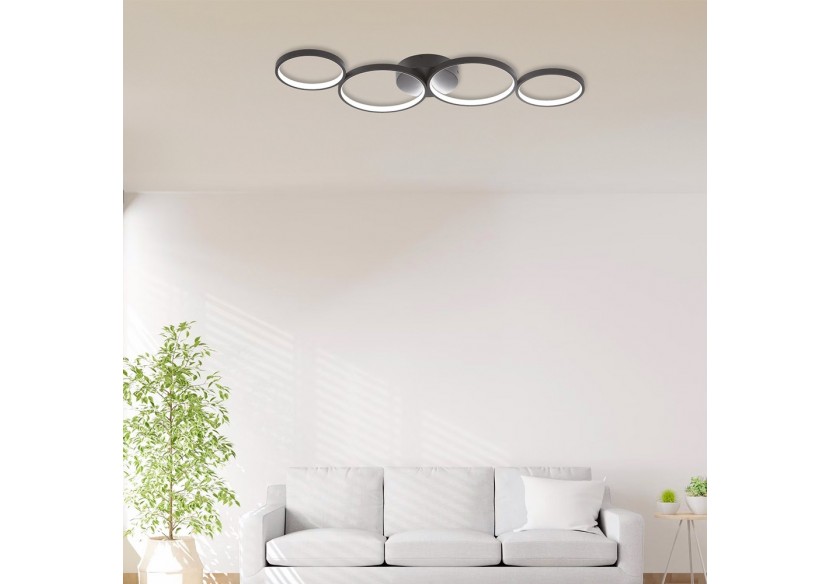 Plafonnier Nela LED 880mm Blanc, 6050 lm - BH17-04090 - Braytron