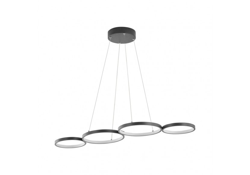 Suspension Nela LED 880mm Noire, 6050 lm - BH17-04191 - Braytron