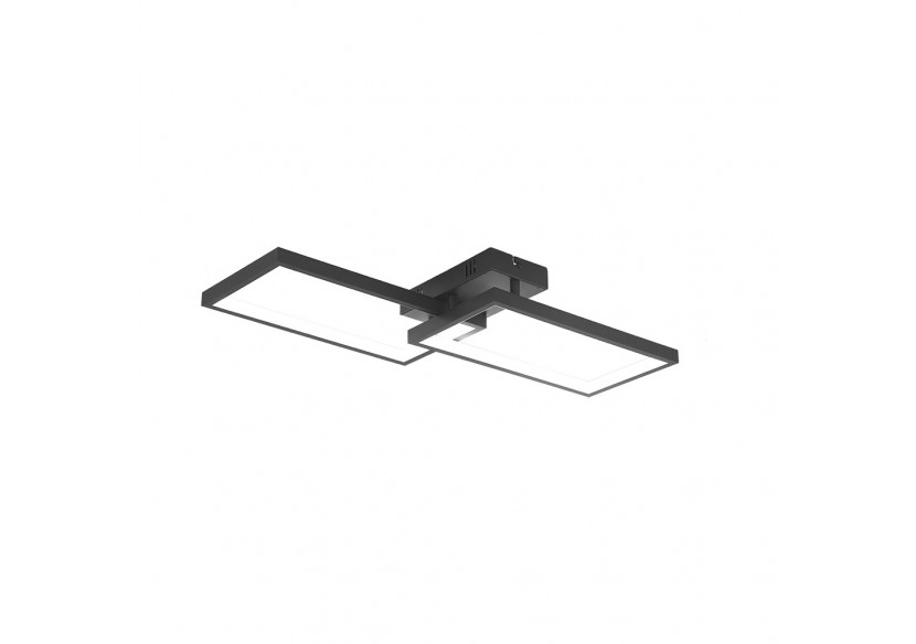Plafonnier Nela LED 600mm Noir, 4400 lm - BH17-04491 - Braytron