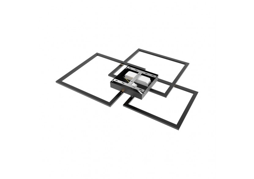 Plafonnier Crystal LED 756mm Noir, 8800 lm, Variation de blancs - BH17-04991 - Braytron